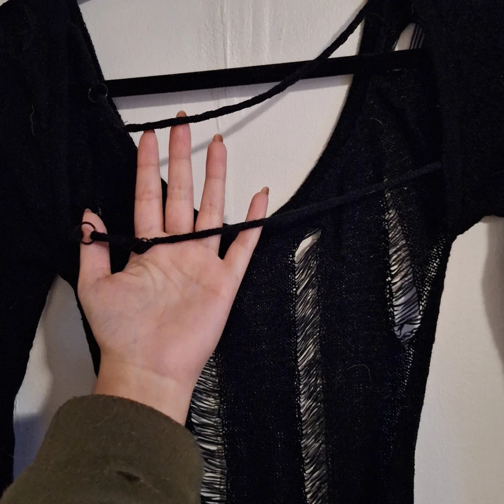 Black Ripped Dress - Picture 4 of 6